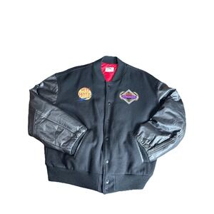 VTG Rare 88' Hit Blitz Team Paramount Varsity Jacket Leather Wool Bomber RetroXL